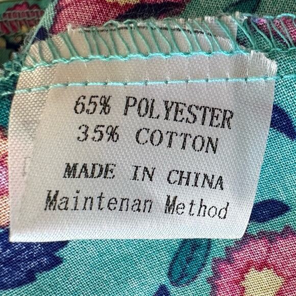 Zesica Blue Pink Floral Short Sleeve V-Neck Wrap Mini Summer Dress Small NEW - Picture 11 of 13